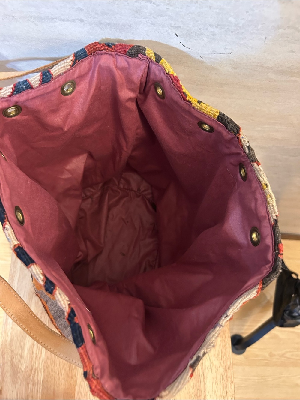 Vintage Matt Camron Turkish Kilim Bucket Bag - Picture 11 of 16